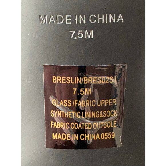 Steve Madden Black Velvet Rhinestone Stilhetto Heels Strappy Glittery Size 7.5 - Picture 6 of 7